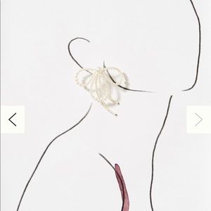 Beaded Bow Drop Earrings